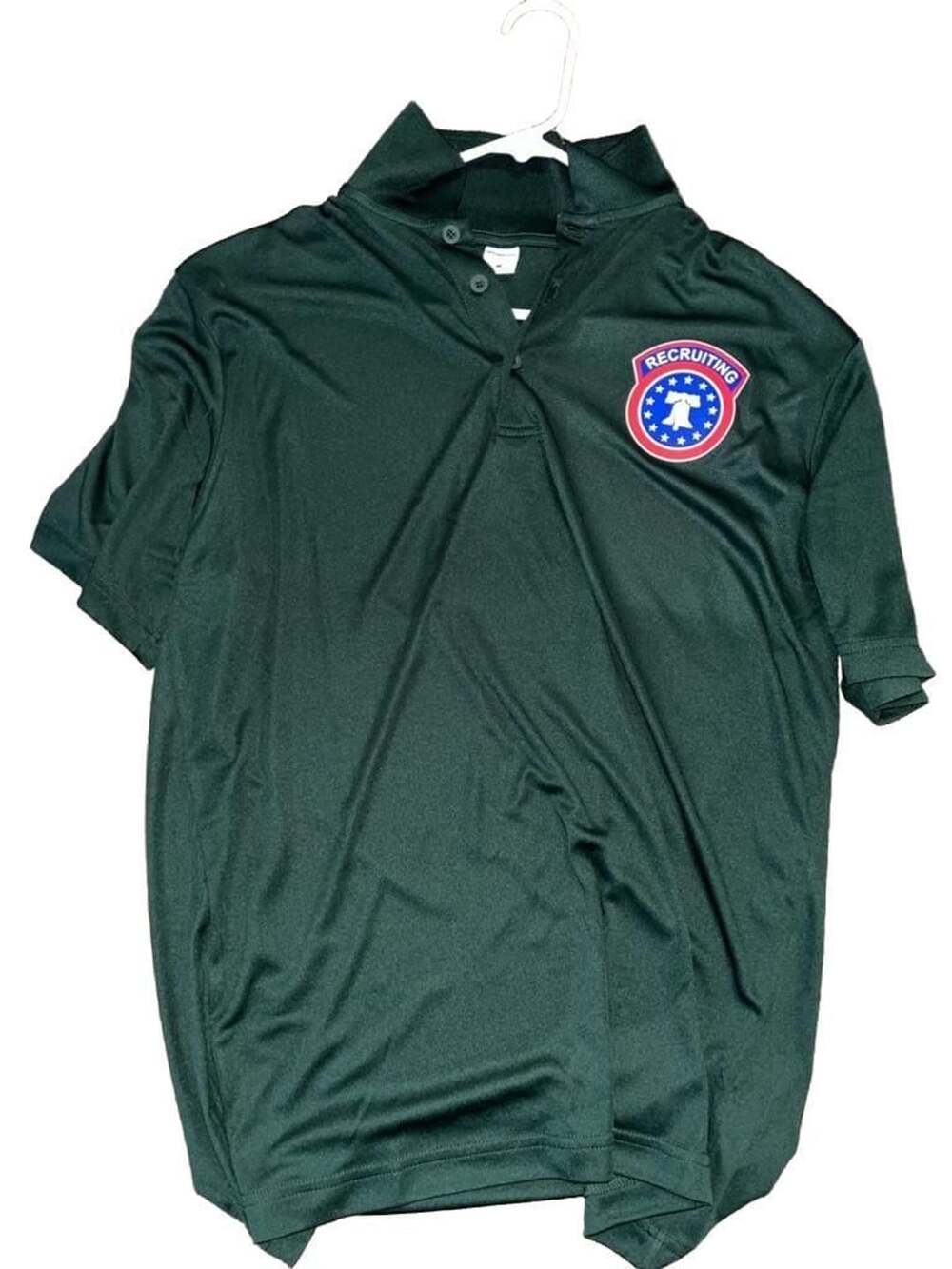 Sport-Tek Sport-Wick Polo Shirt US Army Recruiting Patch Green Men's Size M